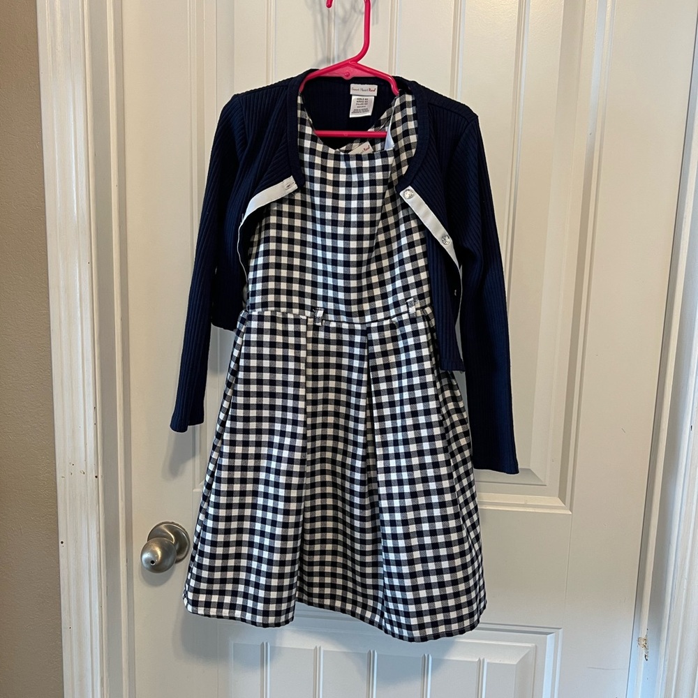 2 Piece Plaid Dress